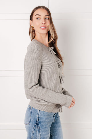 I Don't Know Why Bow Front Cardigan-Tops-Ave Shops-Motis & Co Boutique, Women's Fashion Boutique in Carthage, Missouri