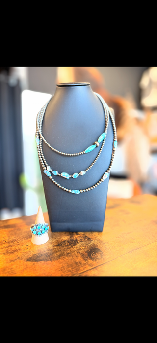 Laredo Authentic Turquoise and Sterling Ring-Rings-Turquoise Heaven-Motis & Co Boutique, Women's Fashion Boutique in Carthage, Missouri