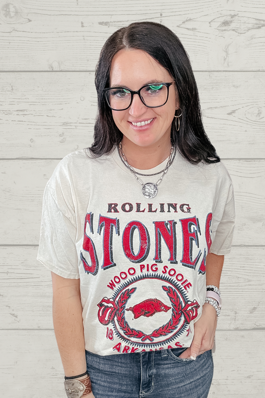 Rolling Stones Razorbacks Thrifted Tee