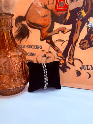 Desert Pearl Authentic Sterling and Gold Bracelet-Bracelets-Select Lines-Motis & Co Boutique, Women's Fashion Boutique in Carthage, Missouri