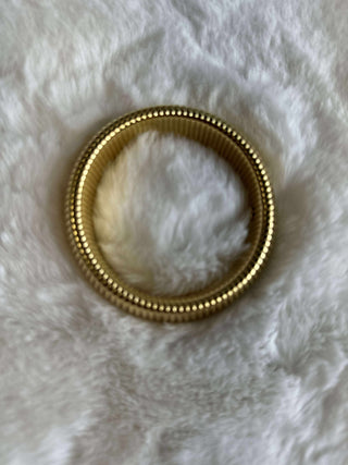 Gold Water Resistant Bangle Bracelet | The Emma-Bracelets-ChanSutt-Motis & Co Boutique, Women's Fashion Boutique in Carthage, Missouri