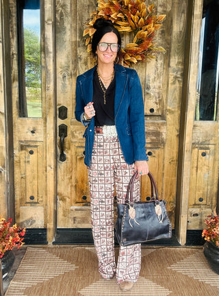 Donna Dark Wash Denim Blazer