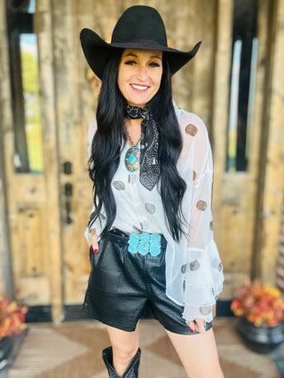 Rockin Croc Shorts in Black-Shorts-2 Fly-Motis & Co Boutique, Women's Fashion Boutique in Carthage, Missouri