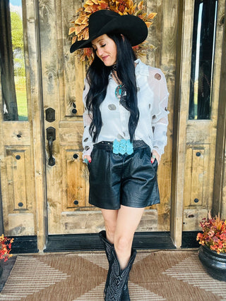 Rockin Croc Shorts in Black-Shorts-2 Fly-Motis & Co Boutique, Women's Fashion Boutique in Carthage, Missouri