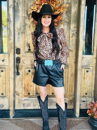 Rockin Croc Shorts in Black-Shorts-2 Fly-Motis & Co Boutique, Women's Fashion Boutique in Carthage, Missouri