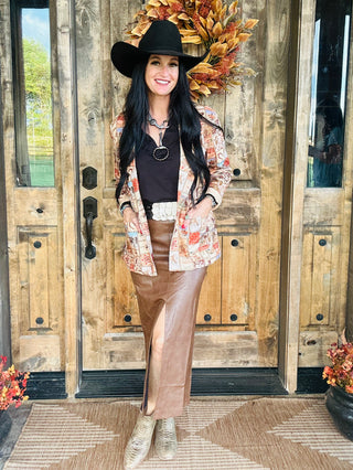 June Western Square Blazer-Blazers-Turquoise Haven-Motis & Co Boutique, Women's Fashion Boutique in Carthage, Missouri