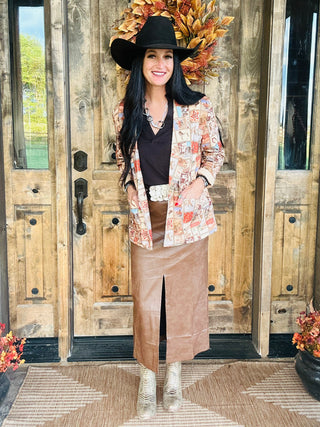 Lane Faux Leather Midi Skirt-Dresses-HYFVE-Motis & Co Boutique, Women's Fashion Boutique in Carthage, Missouri