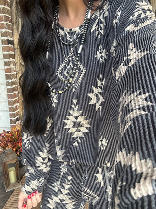 Frontier Trail Aztec Print Pullover