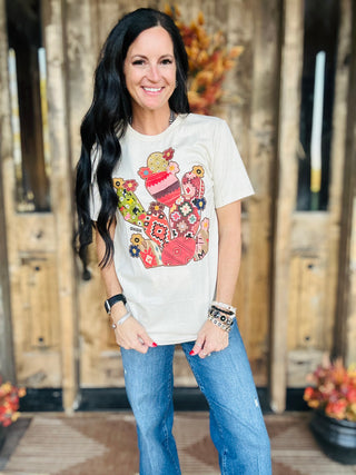 XOXO Fall Cactus Western Graphic Tee-Graphic Tees-XOXO ART & Co-Motis & Co Boutique, Women's Fashion Boutique in Carthage, Missouri