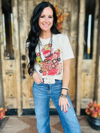 XOXO Fall Cactus Western Graphic Tee-Graphic Tees-XOXO ART & Co-Motis & Co Boutique, Women's Fashion Boutique in Carthage, Missouri