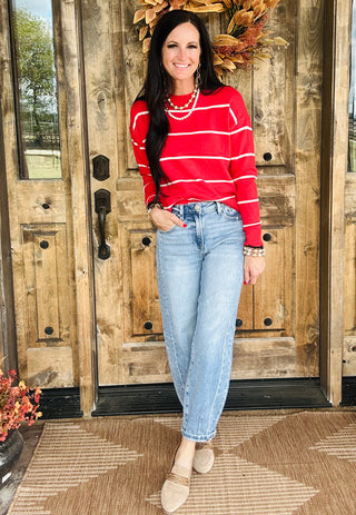 Burt High Rise Risen Barrel Jeans