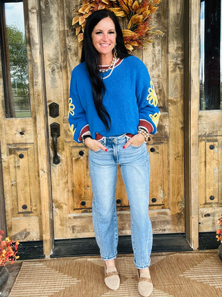 Burt High Rise Risen Barrel Jeans