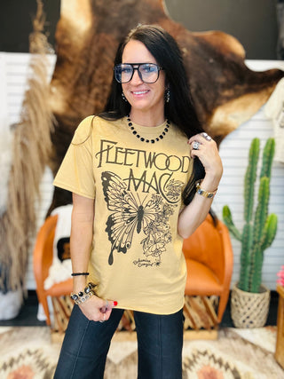 Retro Butterfly Band Tee-Graphic Tees-Bohemian Cowgirl-Motis & Co Boutique, Women's Fashion Boutique in Carthage, Missouri