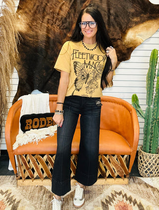 Retro Butterfly Band Tee-Graphic Tees-Bohemian Cowgirl-Motis & Co Boutique, Women's Fashion Boutique in Carthage, Missouri