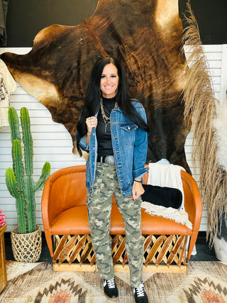 Dayna Oversized Denim Trucker Jacket-Jackets-Risen-Motis & Co Boutique, Women's Fashion Boutique in Carthage, Missouri