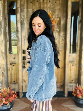 Harlow Denim Corduroy Collar Barn Jacket-Jackets-blu pepper-Motis & Co Boutique, Women's Fashion Boutique in Carthage, Missouri