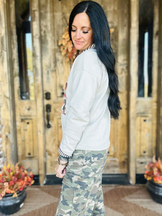 XOXO Cabin Cowboy Boots Sweatshirt-graphic Sweatshirt-XOXO ART & Co-Motis & Co Boutique, Women's Fashion Boutique in Carthage, Missouri
