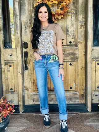 XOXO Vintage 1940 Cowboys Graphic Tee-Graphic Tees-XOXO ART & Co-Motis & Co Boutique, Women's Fashion Boutique in Carthage, Missouri