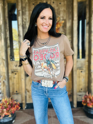 XOXO Leopard Vegas Back Number Tee-Graphic Tees-XOXO ART & Co-Motis & Co Boutique, Women's Fashion Boutique in Carthage, Missouri