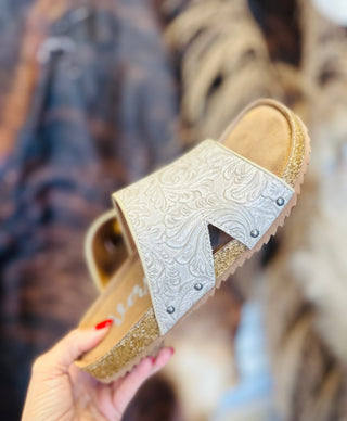 Jordyn Western Boho Slip-On Sandals-Sandals-Very G-Motis & Co Boutique, Women's Fashion Boutique in Carthage, Missouri