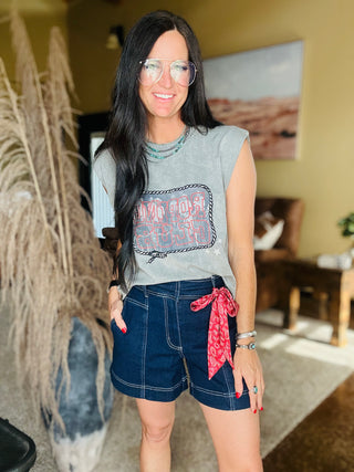 Ranch Rodeo Club Grey Graphic Tee-Graphic Tees-2 Fly-Motis & Co Boutique, Women's Fashion Boutique in Carthage, Missouri