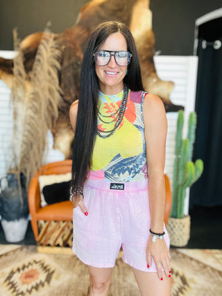Lazy Lope Pink Shorts-Shorts-2 Fly-Motis & Co Boutique, Women's Fashion Boutique in Carthage, Missouri