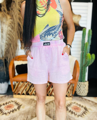 Lazy Lope Pink Shorts-Shorts-2 Fly-Motis & Co Boutique, Women's Fashion Boutique in Carthage, Missouri