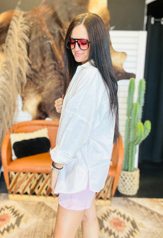 Faith Long Sleeve White Basic Blouse-Long Sleeves-HYFVE-Motis & Co Boutique, Women's Fashion Boutique in Carthage, Missouri