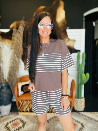 Emily Cloud Knit Striped Top-Short Sleeves-Tres Bien-Motis & Co Boutique, Women's Fashion Boutique in Carthage, Missouri