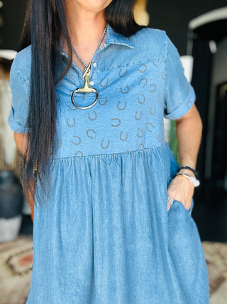 Hot Two Trot Denim Dress-Dresses-2 Fly-Motis & Co Boutique, Women's Fashion Boutique in Carthage, Missouri