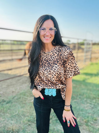 Spot Me Out Leopard Print Top-Short Sleeves-2 Fly-Motis & Co Boutique, Women's Fashion Boutique in Carthage, Missouri