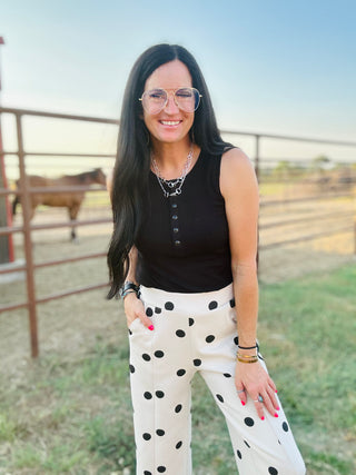 Nico Polka Dot Wide Leg Pants-Pants-Jodifl-Motis & Co Boutique, Women's Fashion Boutique in Carthage, Missouri
