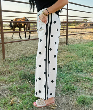 Nico Polka Dot Wide Leg Pants-Pants-Jodifl-Motis & Co Boutique, Women's Fashion Boutique in Carthage, Missouri