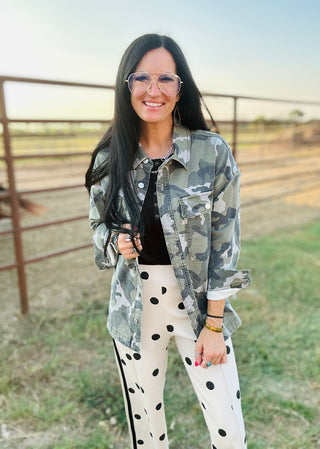 Camilla Camouflage Oversized Shacket-Long Sleeves-Mica-Motis & Co Boutique, Women's Fashion Boutique in Carthage, Missouri