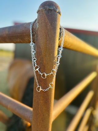 Palomino Horse Bit Necklace-Necklaces-Carol Su-Motis & Co Boutique, Women's Fashion Boutique in Carthage, Missouri