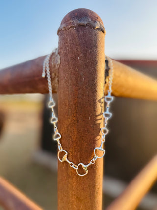 Tonto Graduated Horse Bit Necklace-Necklaces-Carol Su-Motis & Co Boutique, Women's Fashion Boutique in Carthage, Missouri