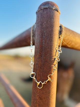 Tonto Graduated Horse Bit Necklace-Necklaces-Carol Su-Motis & Co Boutique, Women's Fashion Boutique in Carthage, Missouri