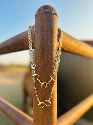 Palomino Horse Bit Necklace-Necklaces-Carol Su-Motis & Co Boutique, Women's Fashion Boutique in Carthage, Missouri