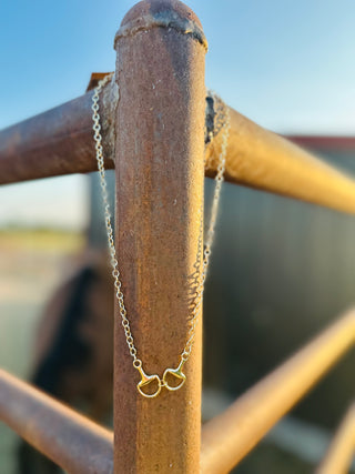 Palomino Horse Bit Necklace-Necklaces-Carol Su-Motis & Co Boutique, Women's Fashion Boutique in Carthage, Missouri
