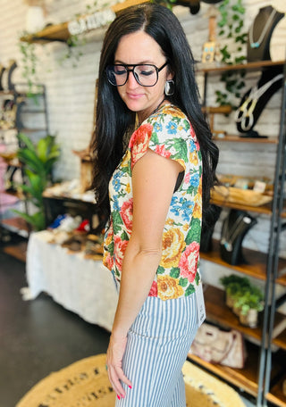 Lizzy Floral Sweater Vest