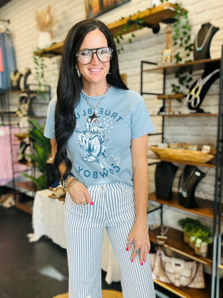 Ethan Striped Denim Cropped Jeans-Jeans-Mica-Motis & Co Boutique, Women's Fashion Boutique in Carthage, Missouri