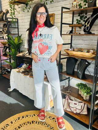 Ethan Striped Denim Cropped Jeans-Jeans-Mica-Motis & Co Boutique, Women's Fashion Boutique in Carthage, Missouri