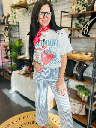 Ethan Striped Denim Cropped Jeans-Jeans-Mica-Motis & Co Boutique, Women's Fashion Boutique in Carthage, Missouri