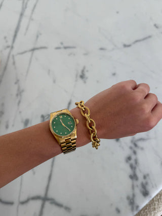 Arden Gold Chunky Chain Bracelet-Bracelets-ChanSutt-Motis & Co Boutique, Women's Fashion Boutique in Carthage, Missouri