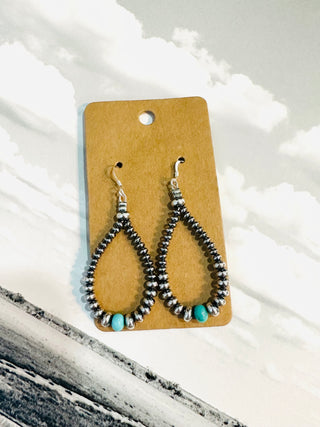 Sleeping Beauty Turquoise Teardrop Earrings