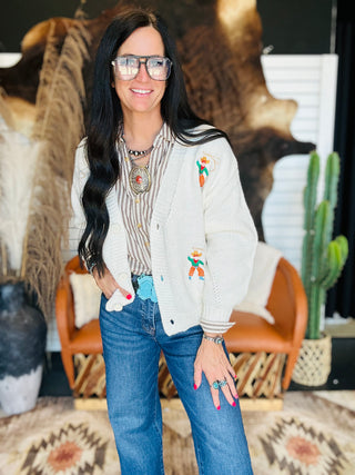 Lucille Roping Cowboy Cardigan