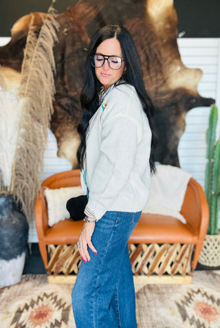 Lucille Roping Cowboy Cardigan