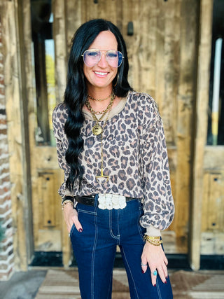 Spotted Wild Leopard Print Pullover