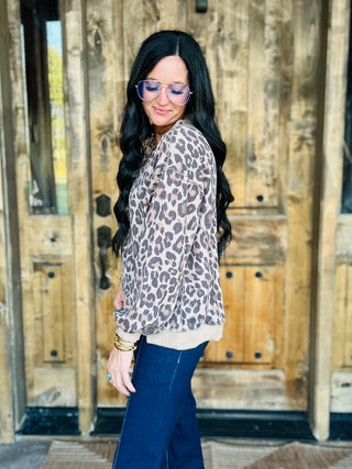 Spotted Wild Leopard Print Pullover