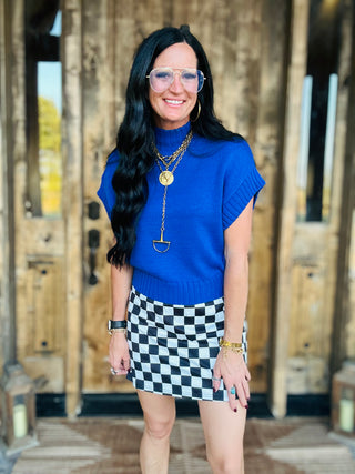 Fast Lane Checked Skort
